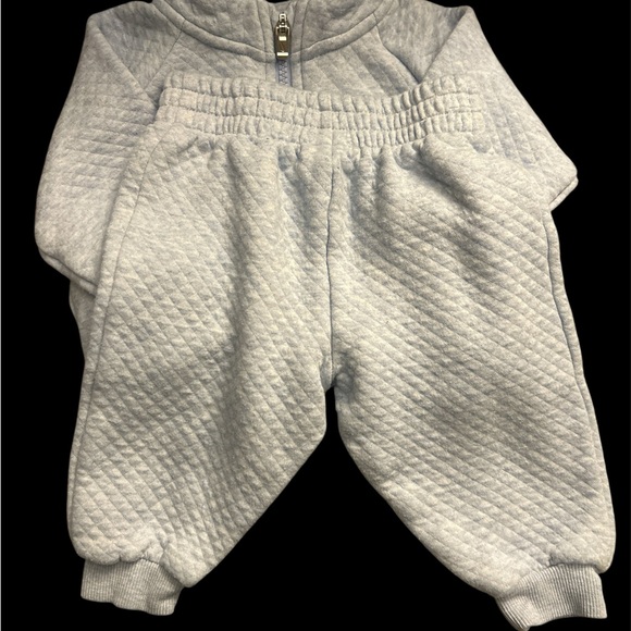 Nike Kids Light Blue Quilted Sweat Outfit Set - Picture 3 of 5